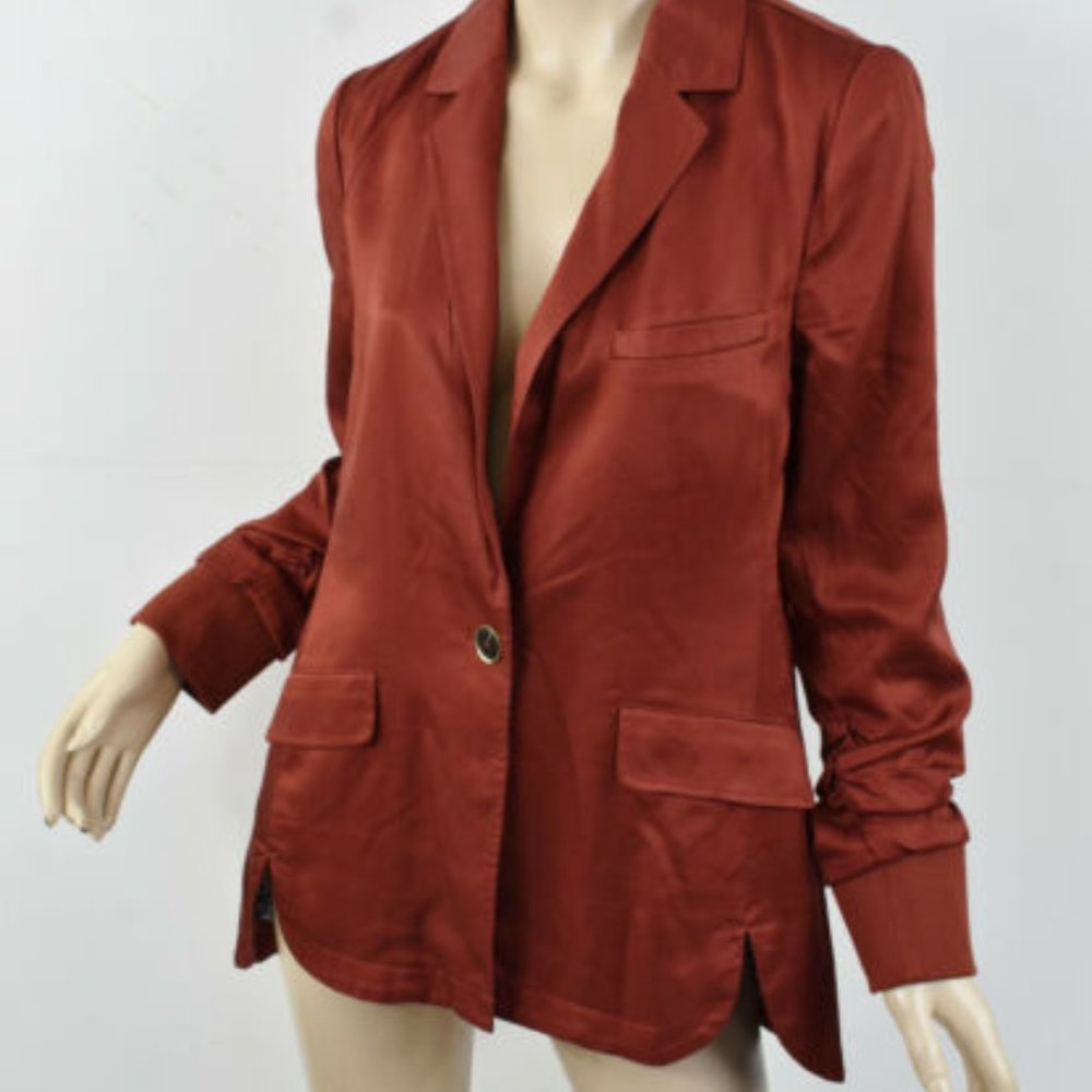 Anthropologie MAEVE Silky Rust SALLY Jacket S New